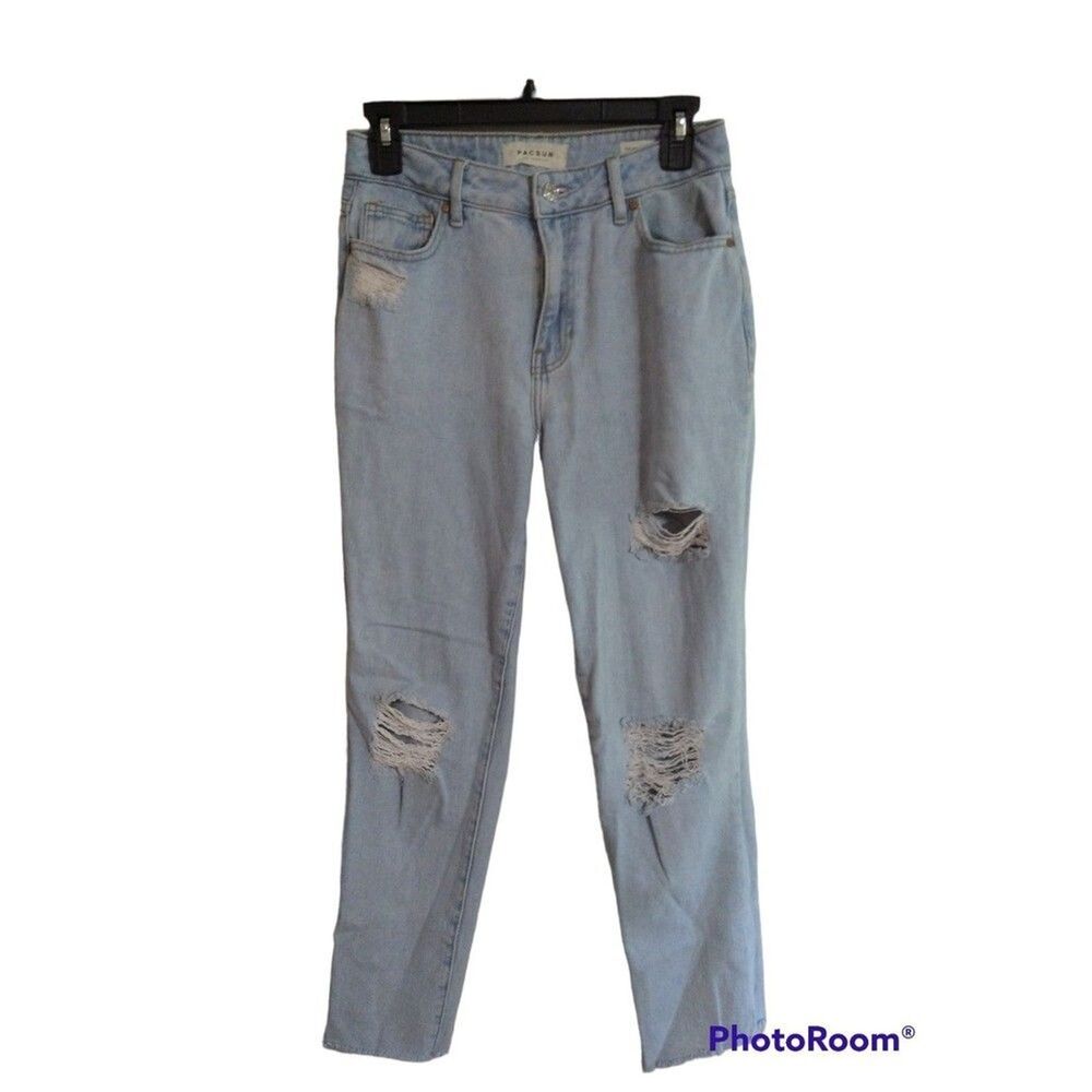 PacSun Capri distressed size 25 mom jeans Y2K